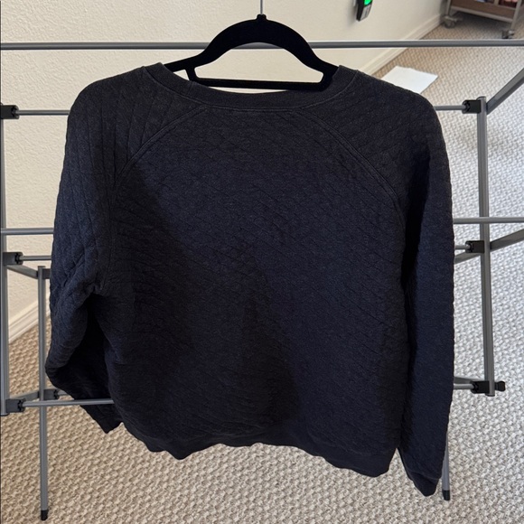 GUC M’s LL Bean quilted crewneck pullover sweater, Sz L Reg fit - Picture 5 of 6